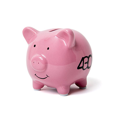 430(フォーサーティー)/ PIG BANK -PINK-