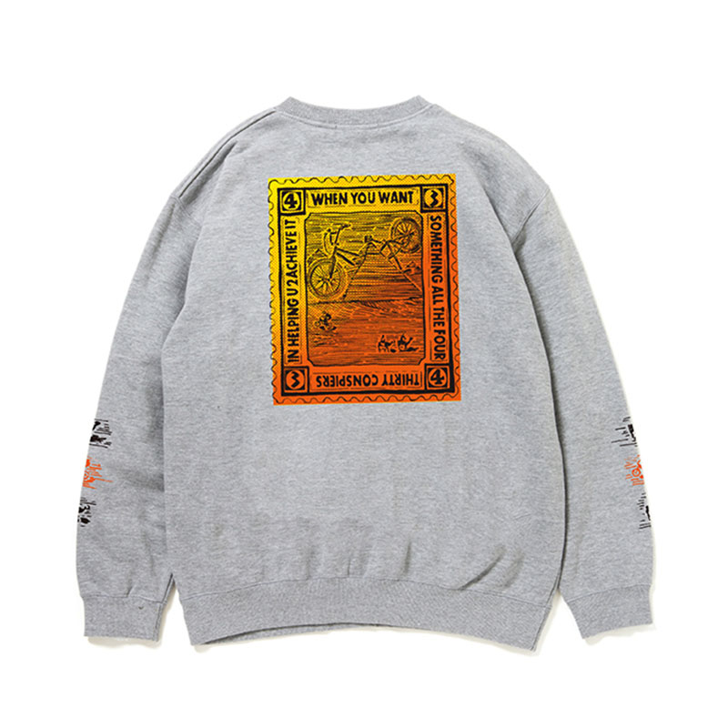 430(フォーサーティー)/ AF “MX PYRAMID” C/N SWEAT -2.COLOR-(GREY)