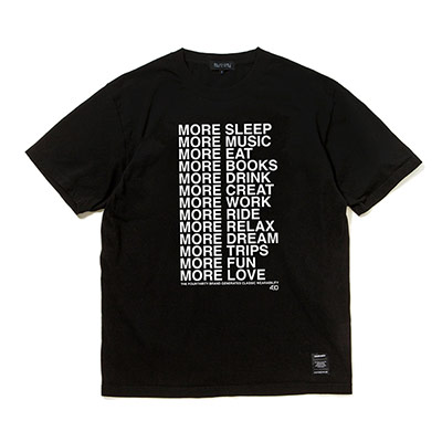 430(フォーサーティー)/ “MORE…” S/S TEE -2.COLOR-