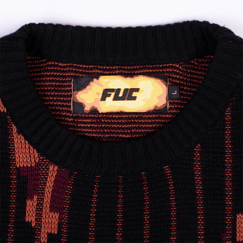 FUC(Fack Up Clothes)/ FUC OFF KNIT -RED-