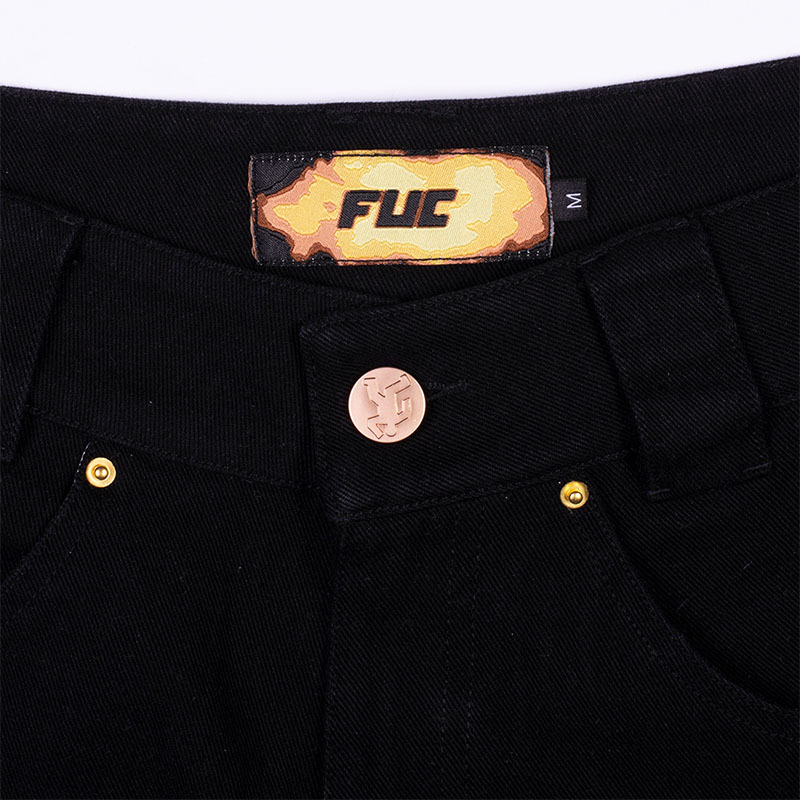 FUC(Fack Up Clothes)/ FAT FUC WORK JEANS -BLACK-