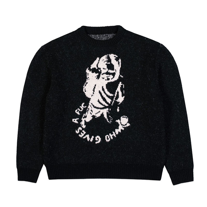 FUC(Fack Up Clothes)/ WGAF KNIT -BLACK-