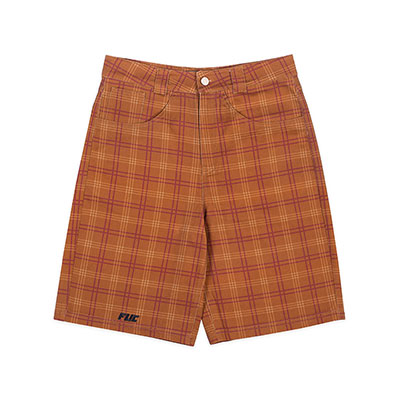 FUC(Fack Up Clothes)/ FF FLANNEL JORTS -BROWN-