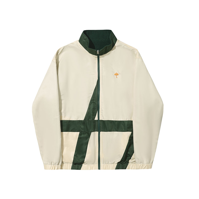 HELAS(ヘラス)/ REVERSO FLEECE SPORT JACKET -BEIGE/GREEN-