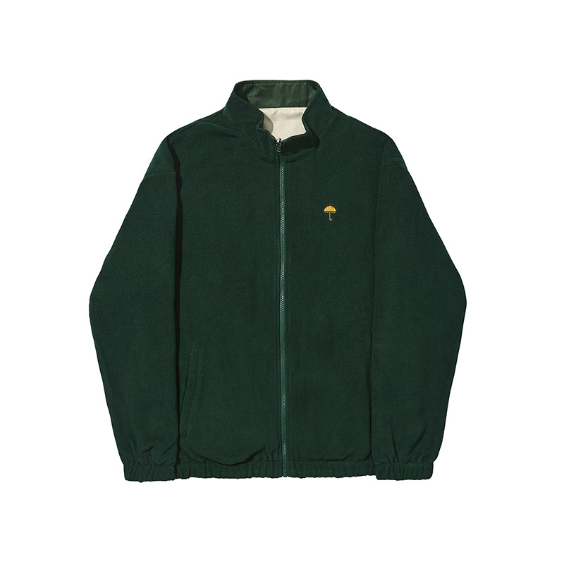 HELAS(ヘラス)/ REVERSO FLEECE SPORT JACKET -BEIGE/GREEN-