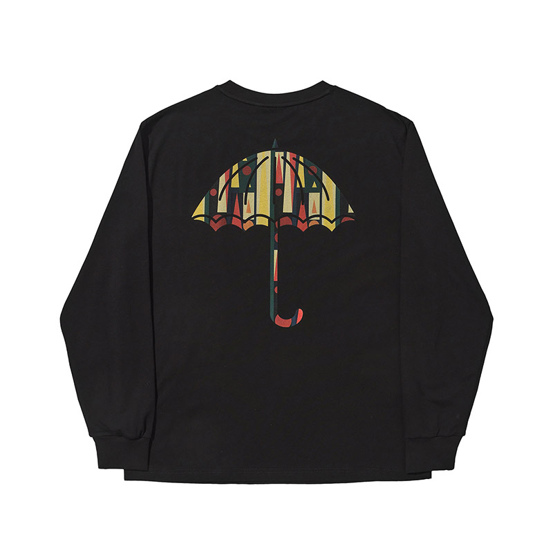 HELAS(ヘラス)/ BACKGAMMON LS TEE -BLACK-