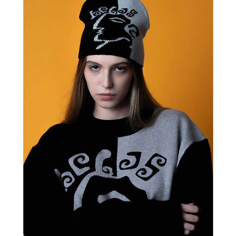 HELAS(ヘラス)/ DIEU GREC BEANIE -BLACK-