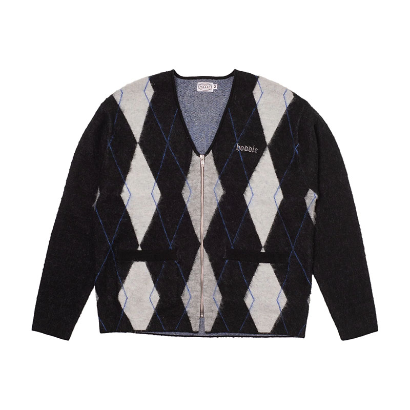 Hoddle Skateboards（ホドル）/ HDL MOHAIR DIAMOND CARDIGAN -MULTI-