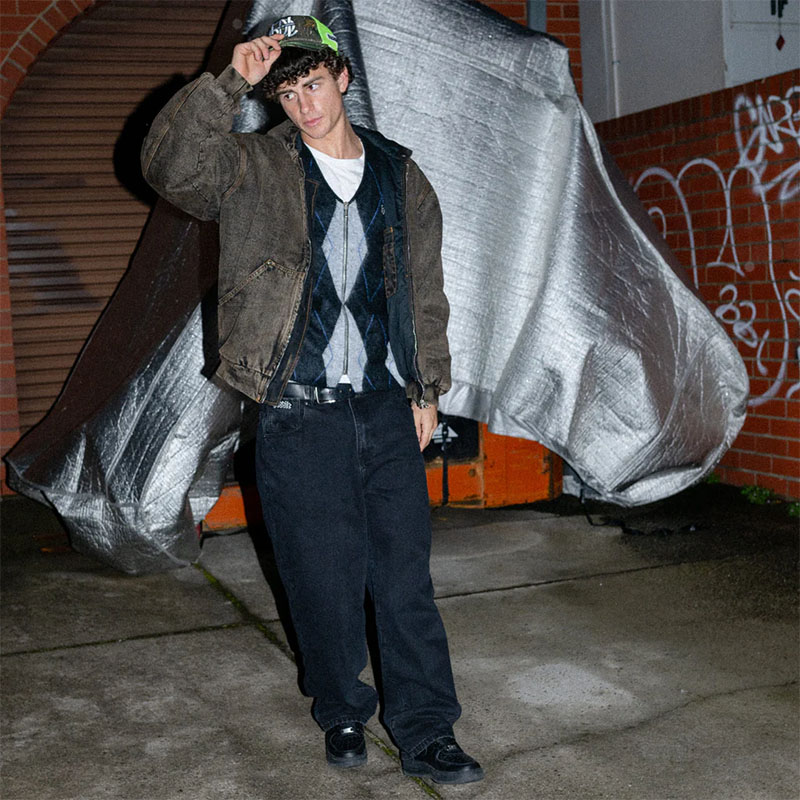 Hoddle Skateboards（ホドル）/ HDL MOHAIR DIAMOND CARDIGAN -MULTI-