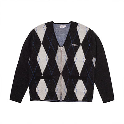 Hoddle Skateboards（ホドル）/ HDL MOHAIR DIAMOND CARDIGAN -MULTI-