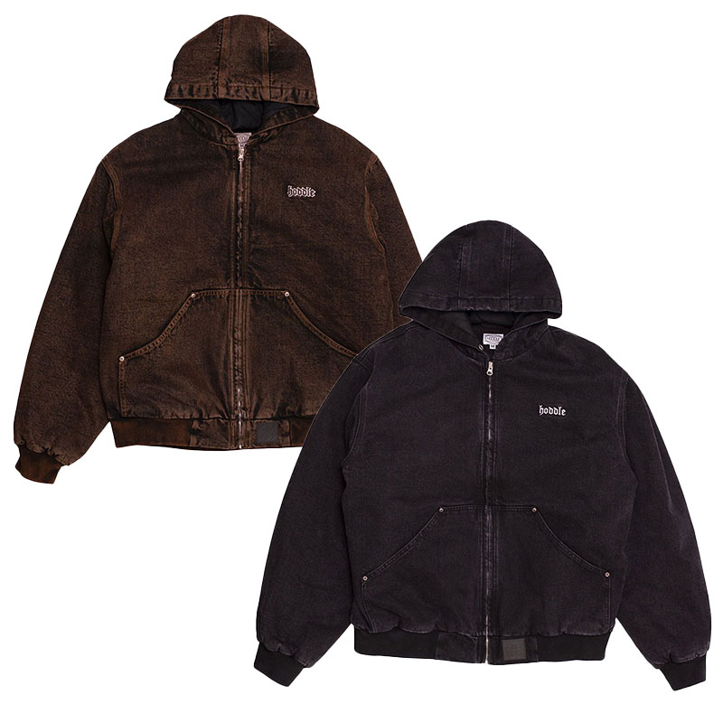 Hoddle Skateboards（ホドル）/ HOL HOODED QUILTED DENIM JACKET -2COLOR-