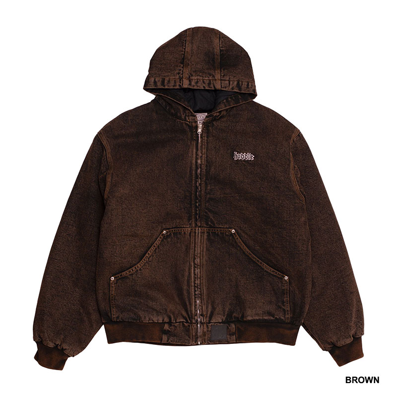 Hoddle Skateboards（ホドル）/ HOL HOODED QUILTED DENIM JACKET -2COLOR-