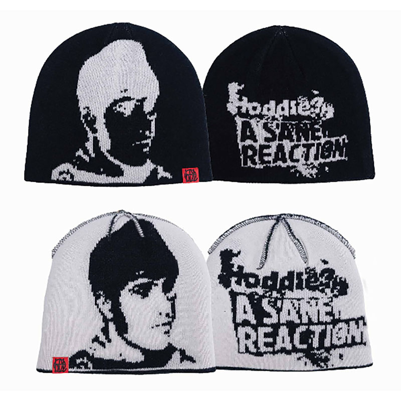 Hoddle Skateboards（ホドル）/ REVERESEABLE SANE REACTION BEANIE -BLACK/WHITE-