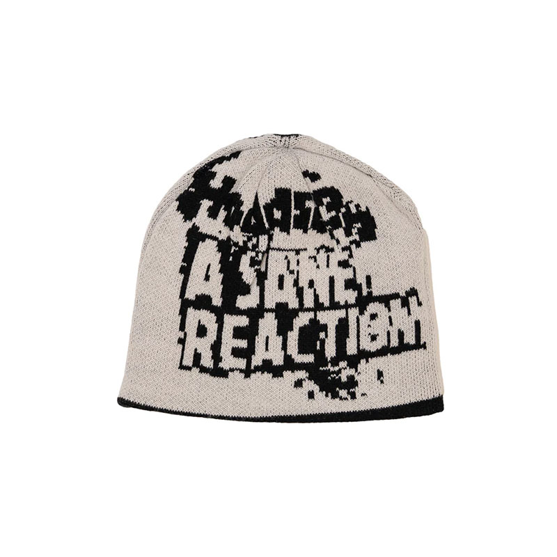 Hoddle Skateboards（ホドル）/ REVERESEABLE SANE REACTION BEANIE -BLACK/WHITE-