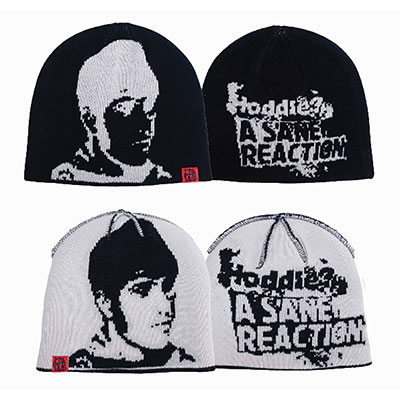 Hoddle Skateboards（ホドル）/ REVERESEABLE SANE REACTION BEANIE -BLACK/WHITE-
