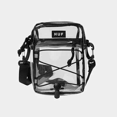 HUF(ハフ)/ BOWERY SIDE BAG -CLEAR-