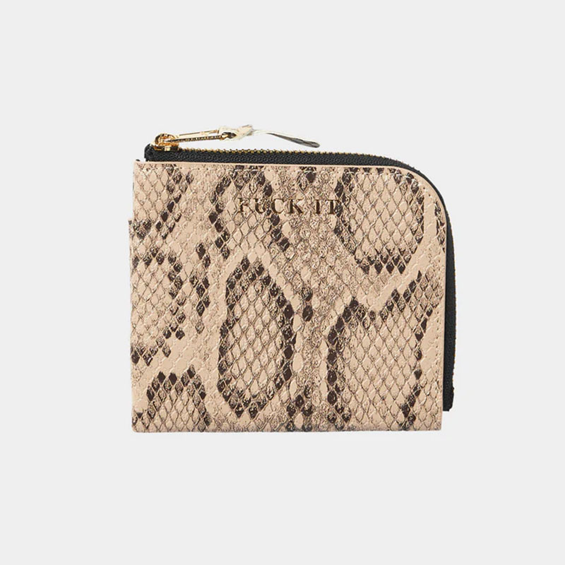 HUF(ハフ)/ FUCK IT SNAKESKIN WALLET -BROWN-