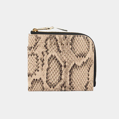 HUF(ハフ)/ FUCK IT SNAKESKIN WALLET -BROWN-