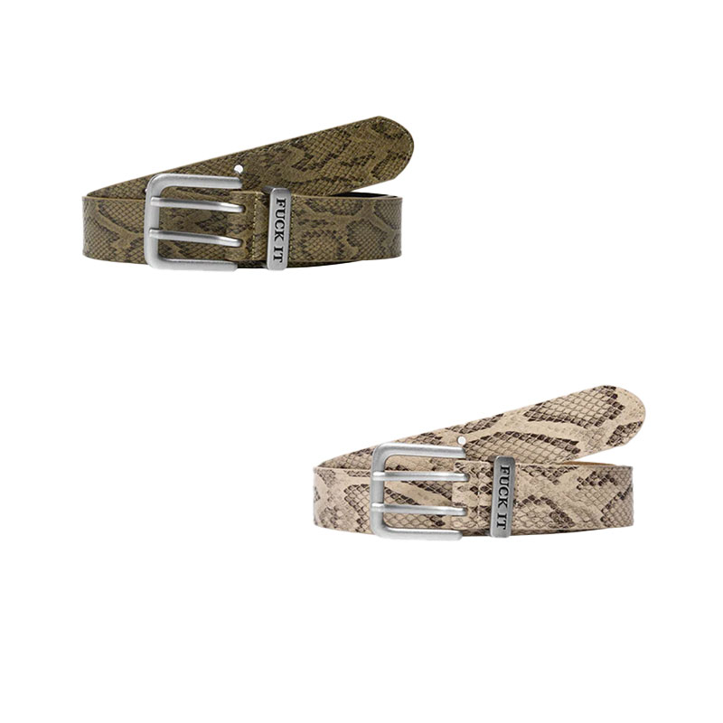 HUF(ハフ)/ FUCK IT SNAKESKIN BELT -2.COLOR-