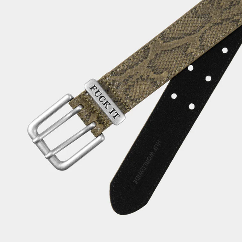 HUF(ハフ)/ FUCK IT SNAKESKIN BELT -2.COLOR-