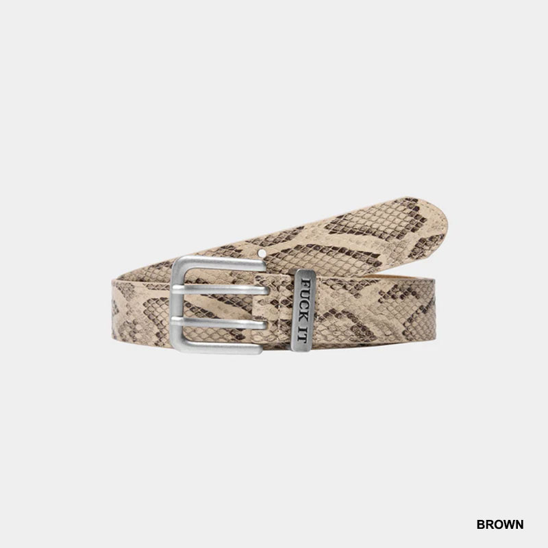 HUF(ハフ)/ FUCK IT SNAKESKIN BELT -2.COLOR-