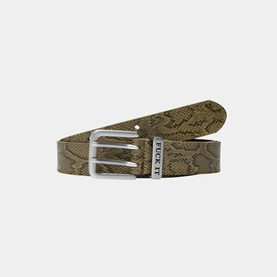 HUF(ハフ)/ FUCK IT SNAKESKIN BELT -2.COLOR-
