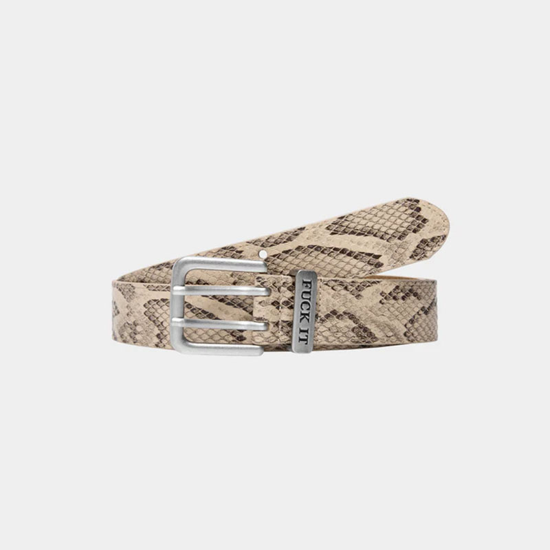HUF(ハフ)/ FUCK IT SNAKESKIN BELT -2.COLOR-(BROWN)