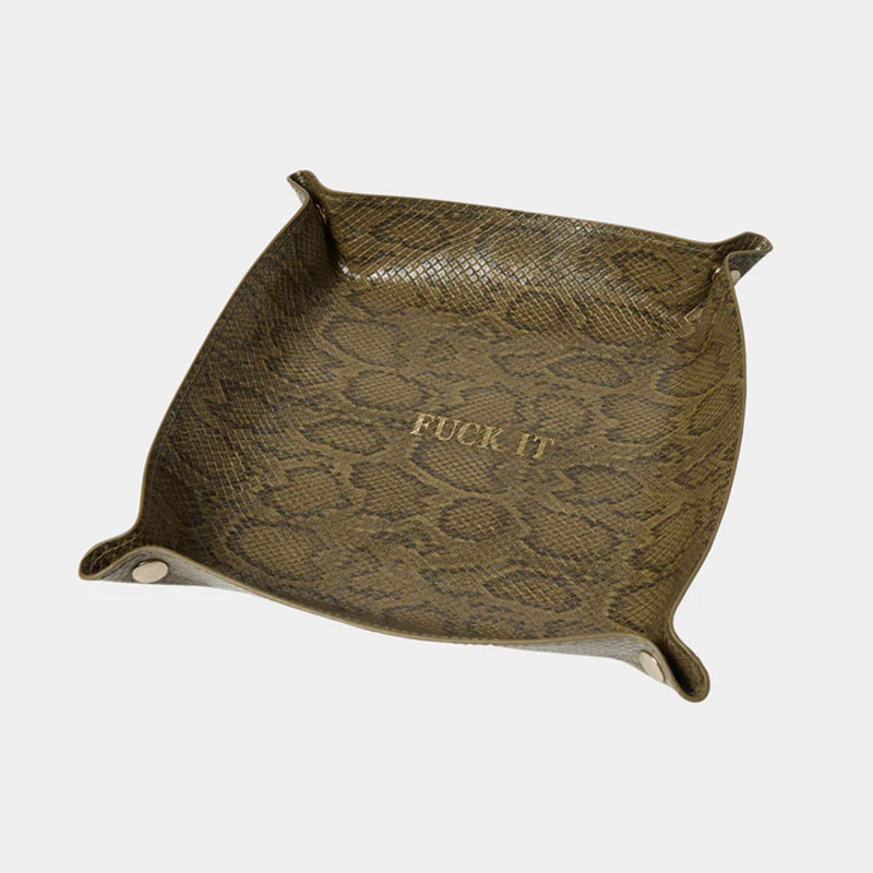 HUF(ハフ)/ FUCK IT SNAKESKIN CATCHALL -GREEN-