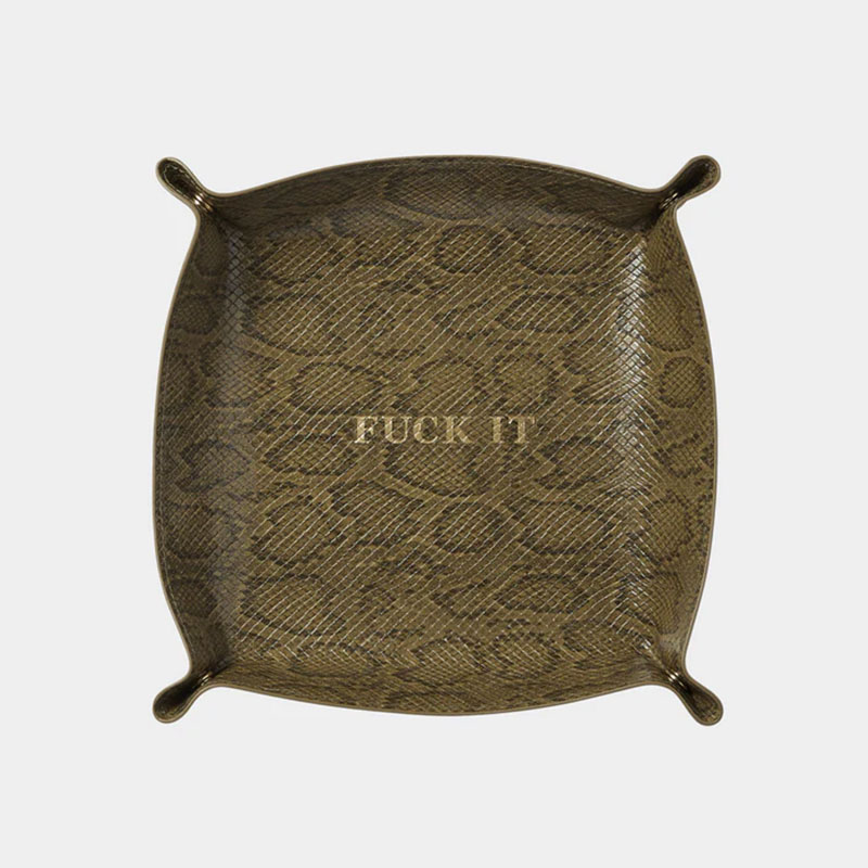 HUF(ハフ)/ FUCK IT SNAKESKIN CATCHALL -GREEN-