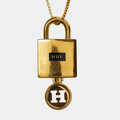 HUF(ハフ)/ LOCK & KEY PENDANT -GOLD-