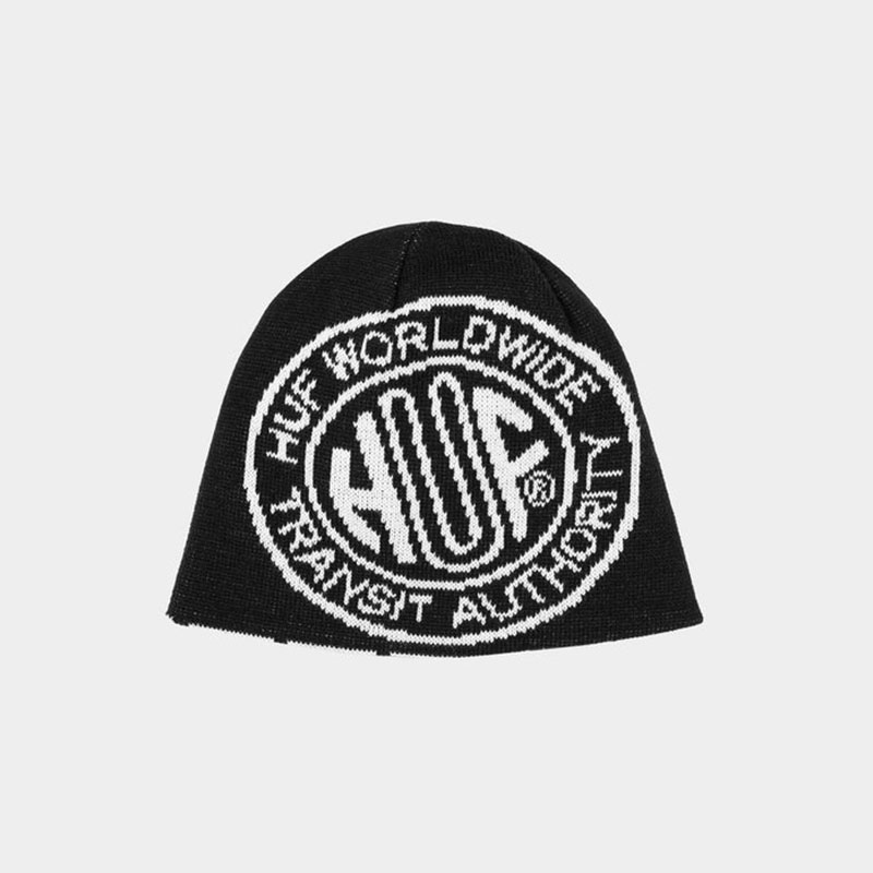HUF(ハフ)/ TOKEN REVERSIBLE SKULL BEANIE -BLACK-