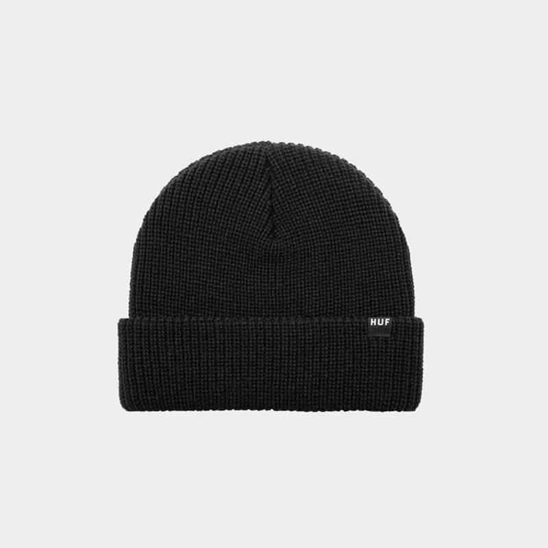 HUF(ハフ)/ USUAL CUFF BEANIE -4.COLOR-(BLACK)
