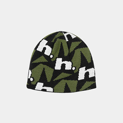 HUF(ハフ)/ H STAR REPEAT SKULL BEANIE -3COLOR-