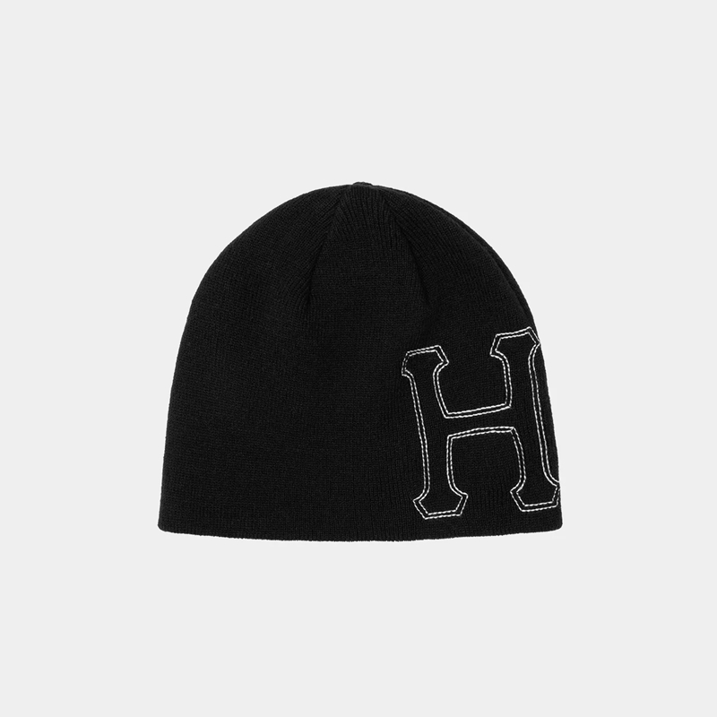 HUF(ハフ)/ CLASSIC H STITCH BEANIE -2.COLOR-(BLACK)