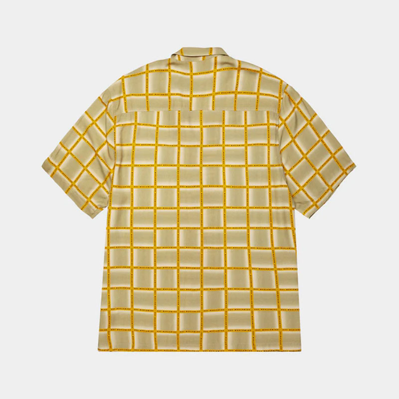 HUF(ハフ)/ FLYNN S/S RESORT SHIRT -MUSTARD-