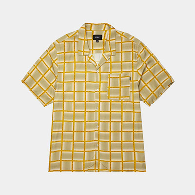 HUF(ハフ)/ FLYNN S/S RESORT SHIRT -MUSTARD-