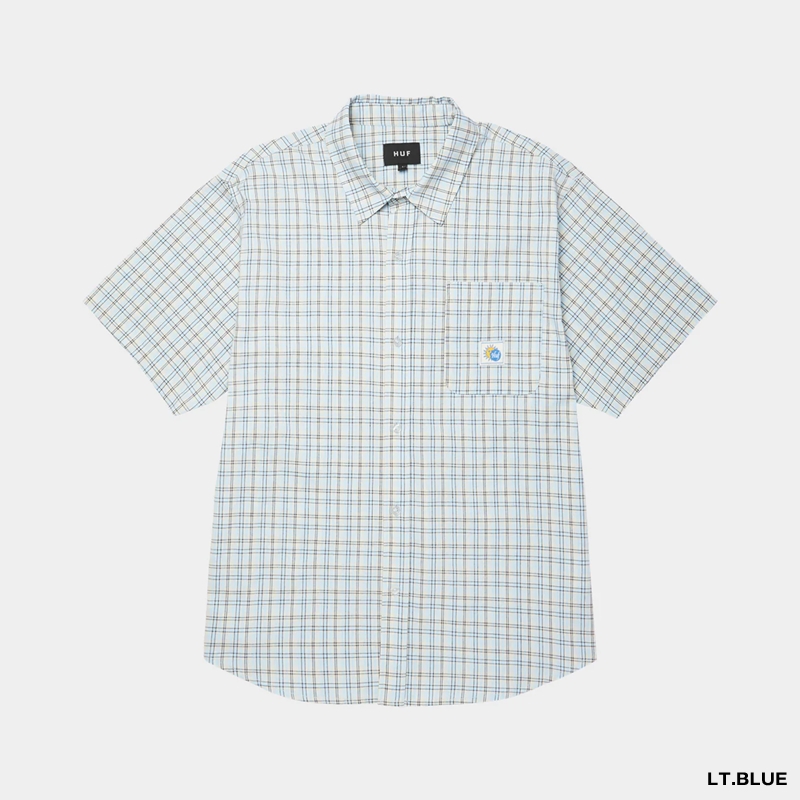 HUF(ハフ)/ TOTAL ECLIPSE S/S PLAID SHIRT -2.COLOR-
