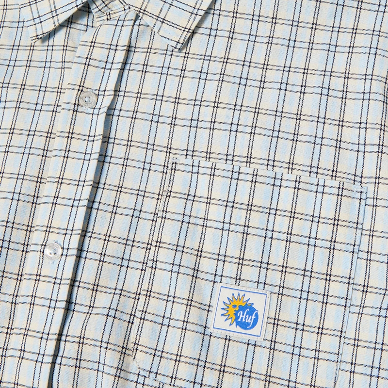 HUF(ハフ)/ TOTAL ECLIPSE S/S PLAID SHIRT -2.COLOR-
