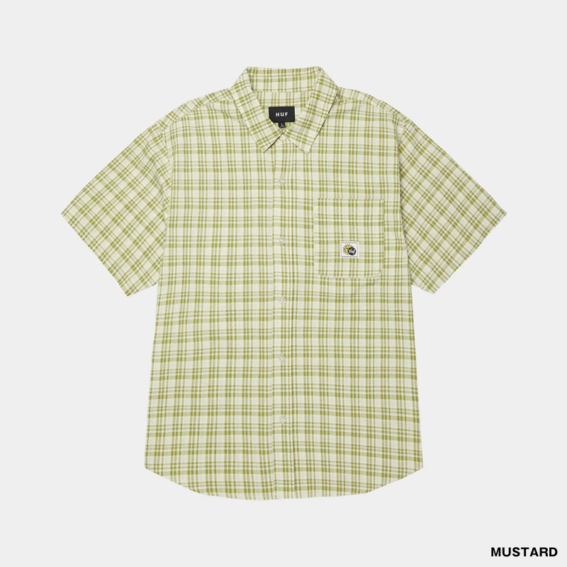 HUF(ハフ)/ TOTAL ECLIPSE S/S PLAID SHIRT -2.COLOR-