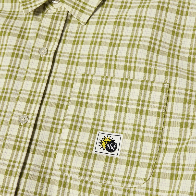 HUF(ハフ)/ TOTAL ECLIPSE S/S PLAID SHIRT -2.COLOR-