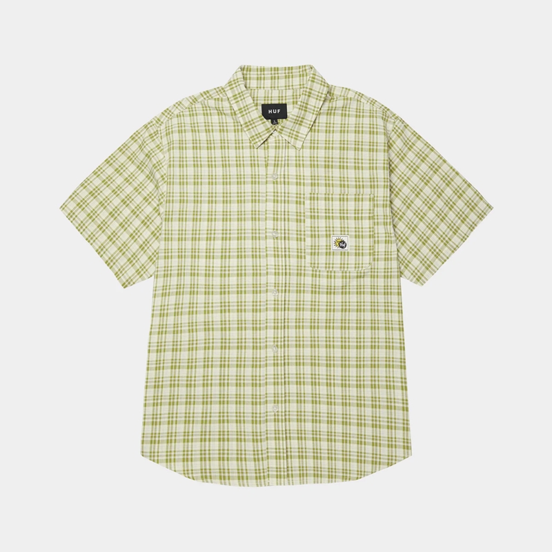 HUF(ハフ)/ TOTAL ECLIPSE S/S PLAID SHIRT -2.COLOR-(MUSTARD)