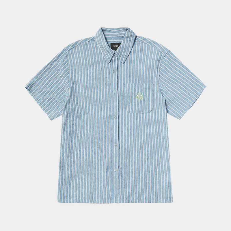HUF(ハフ)/ APOLLO SS STRIPED SHIRT -2.COLOR-(BLUE)