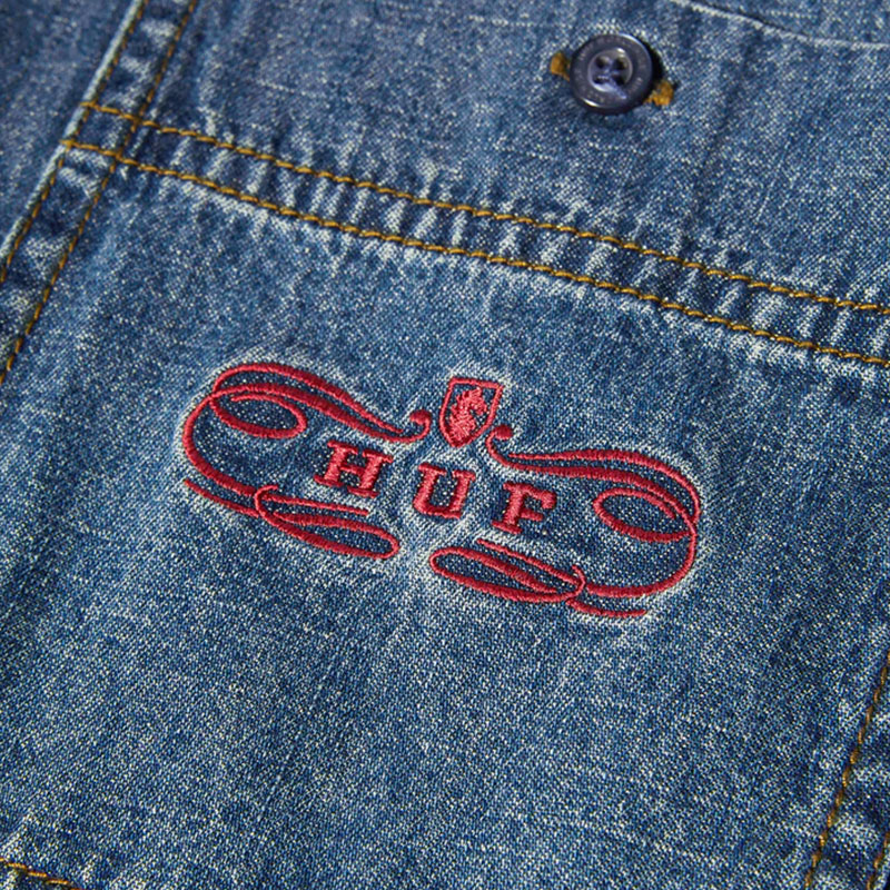 HUF(ハフ)/ WORLDWIDE CLOTHIERS DENIM SHIRT -INDIGO-