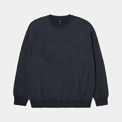 HUF(ハフ)/ WORLDWIDE CLOTHIERS CREWNECK -2COLOR-