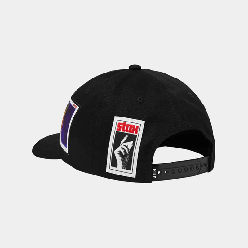 HUF(ハフ)/ STAY PATCHES SNAPBACK -BLACK-
