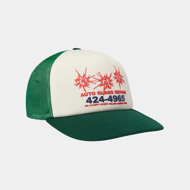 HUF(ハフ)/ AUTO GLASS TRUCKER -2.COLOR-(GREEN)