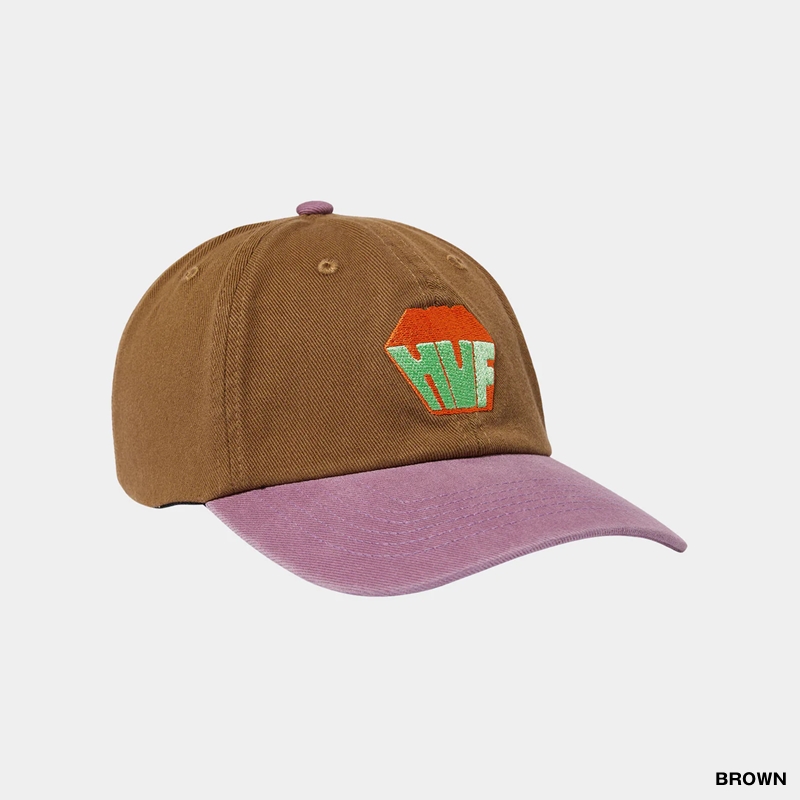 HUF(ハフ)/ BIG BLOCK WASHED 6 PANEL CV HAT -2.COLOR-