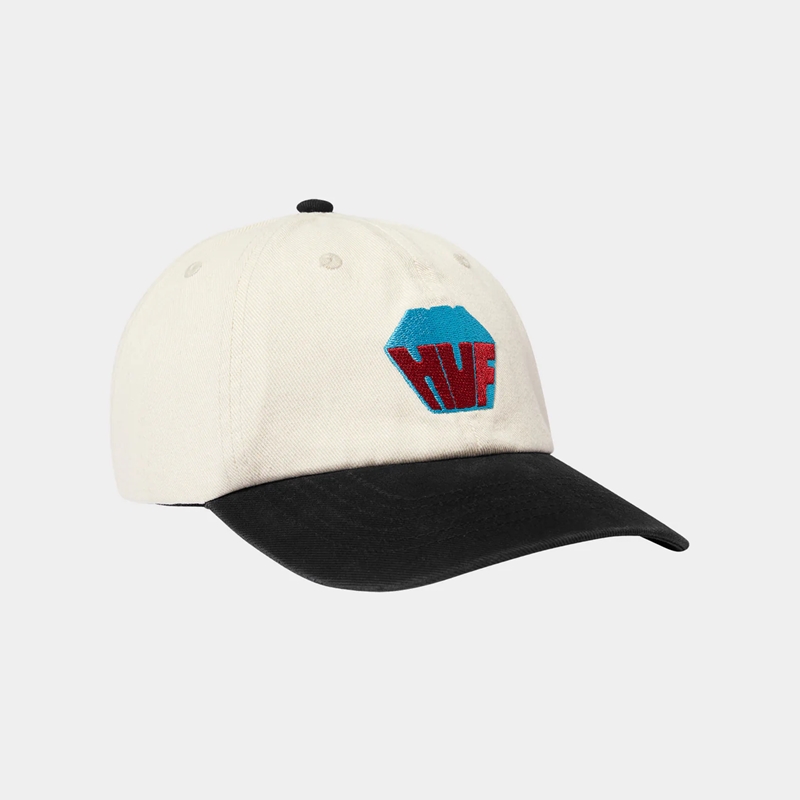 HUF(ハフ)/ BIG BLOCK WASHED 6 PANEL CV HAT -2.COLOR-(NATURAL)