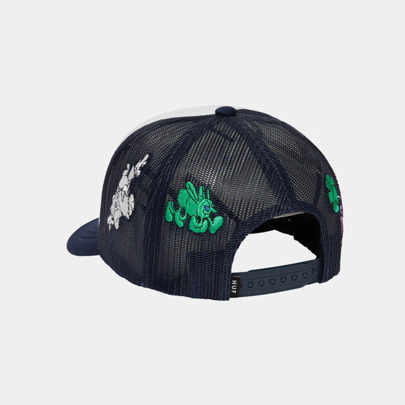 HUF(ハフ)/ TRIP TRUCKER HAT -NAVY-