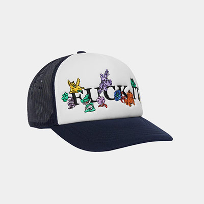 HUF(ハフ)/ TRIP TRUCKER HAT -NAVY-